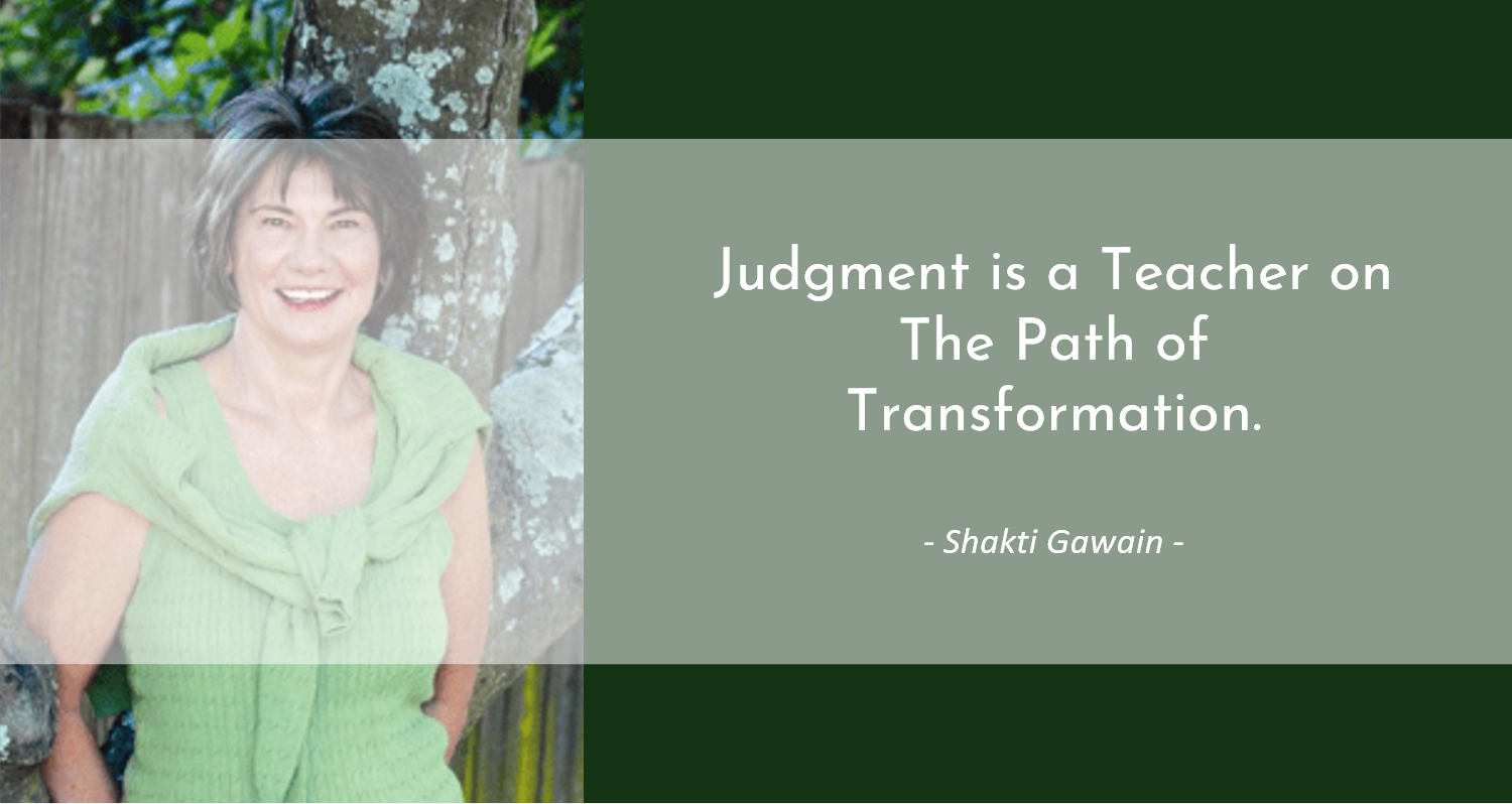 Het oordeel is een leraar op het pad van transformatie