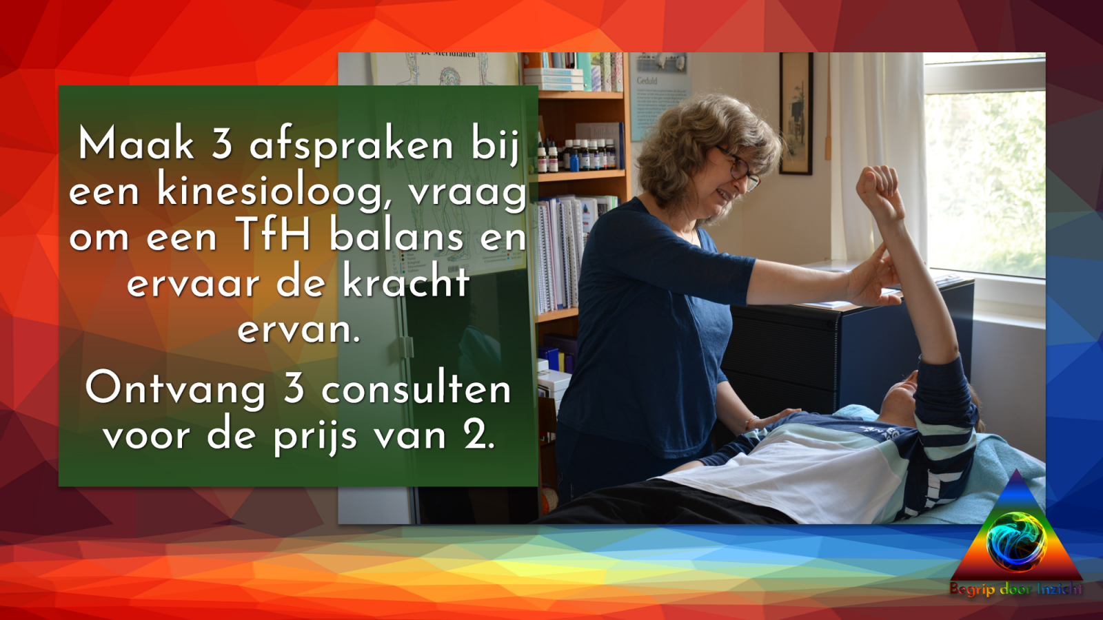 3 afspraken kinesioloog 1e TfH gratis